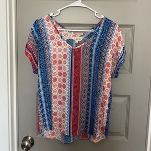 Pink Rose colorful blouse